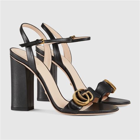 gucci womens sandals nero|Gucci sandals women 2020.